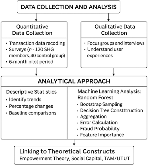 A flowchart outlines data collection and analysis methods.