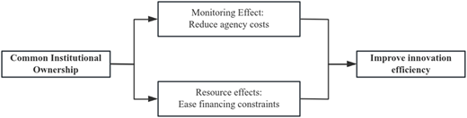 A flowchart illustrating the analytical framework for improving innovation efficiency.